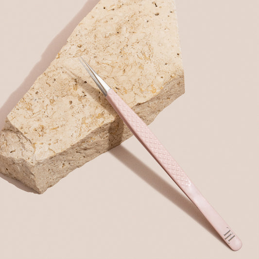 Pink Straight Isolation Tweezers